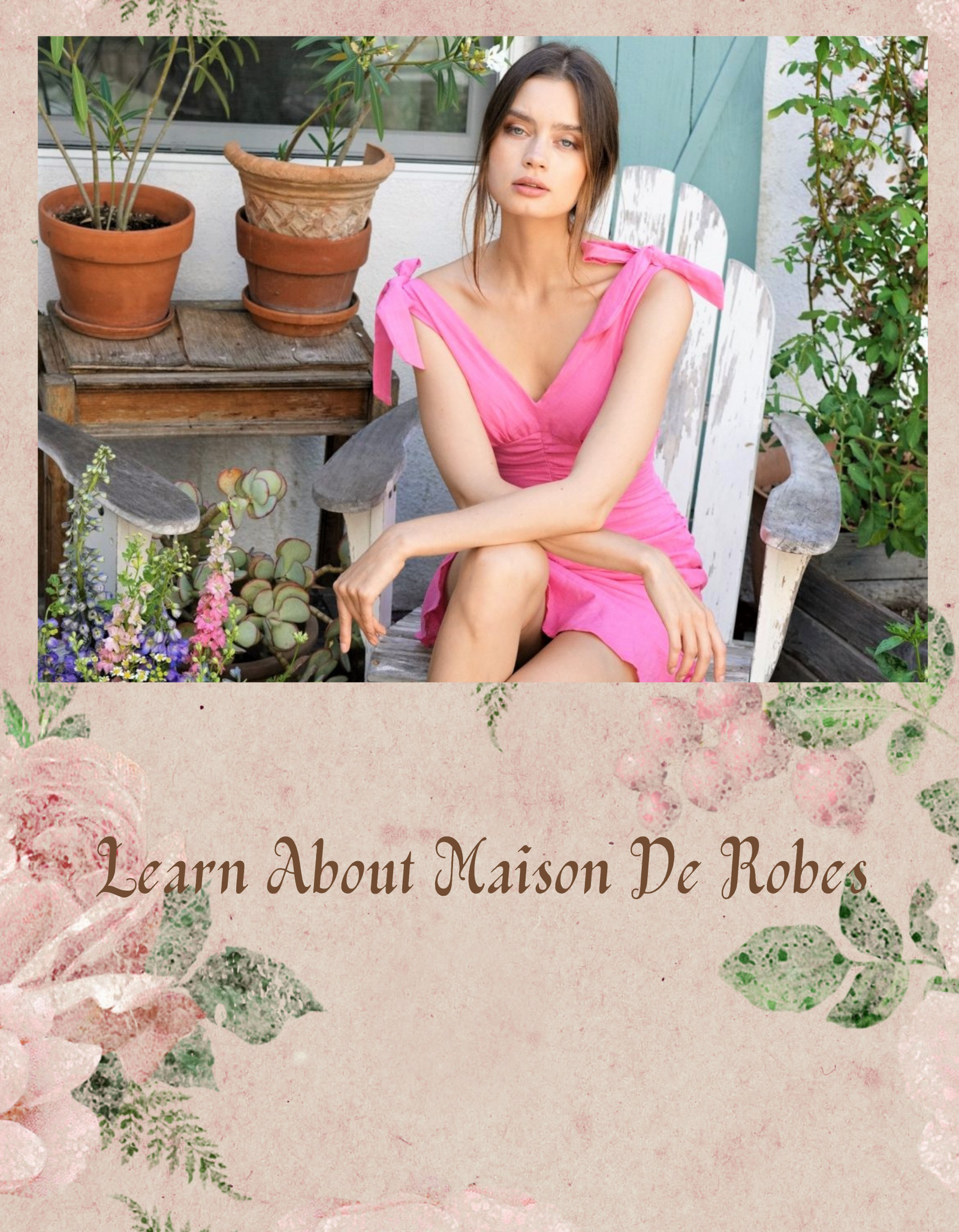 EXCLUSIVE TO US: MAISON DE ROBES