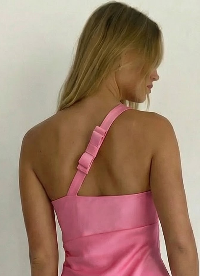 As It May As It May, Alexis Crepe One-Shoulder Gown