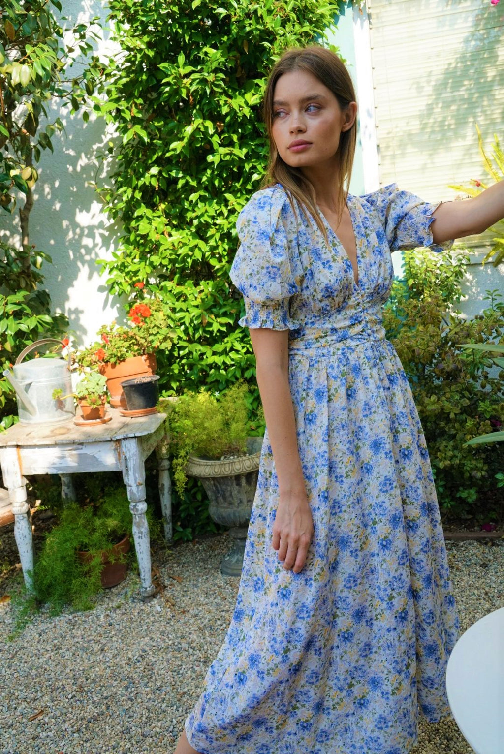 EN SAISON FLORAL MIDI DRESS