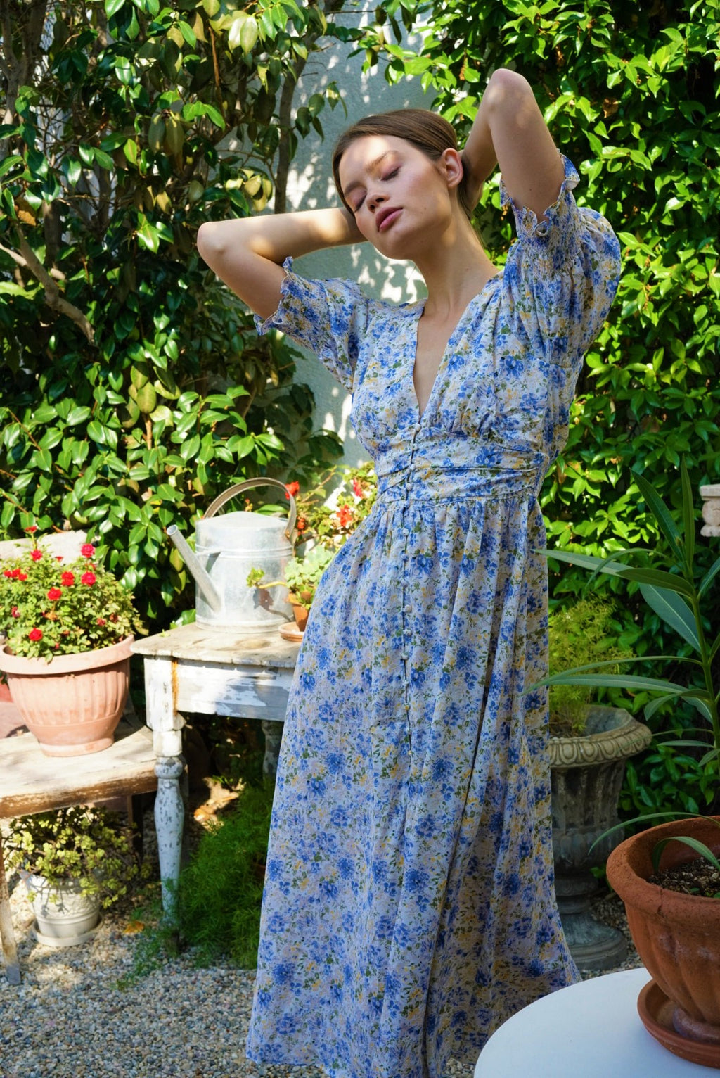 EN SAISON FLORAL MIDI DRESS