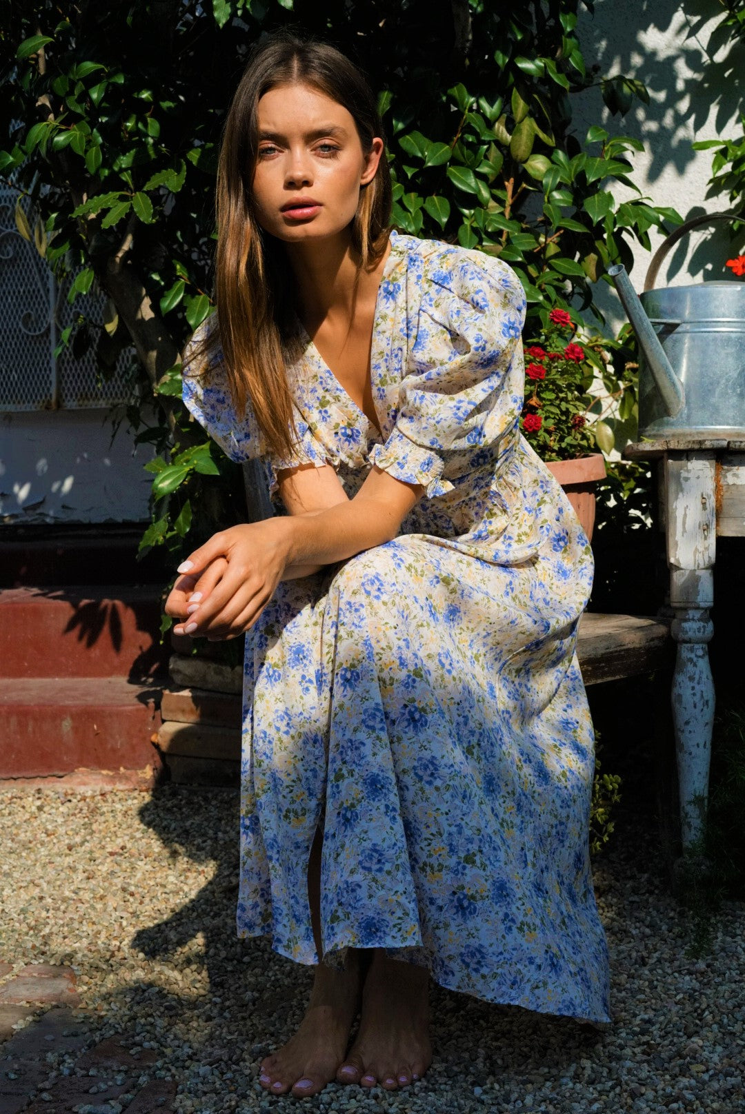 EN SAISON FLORAL MIDI DRESS