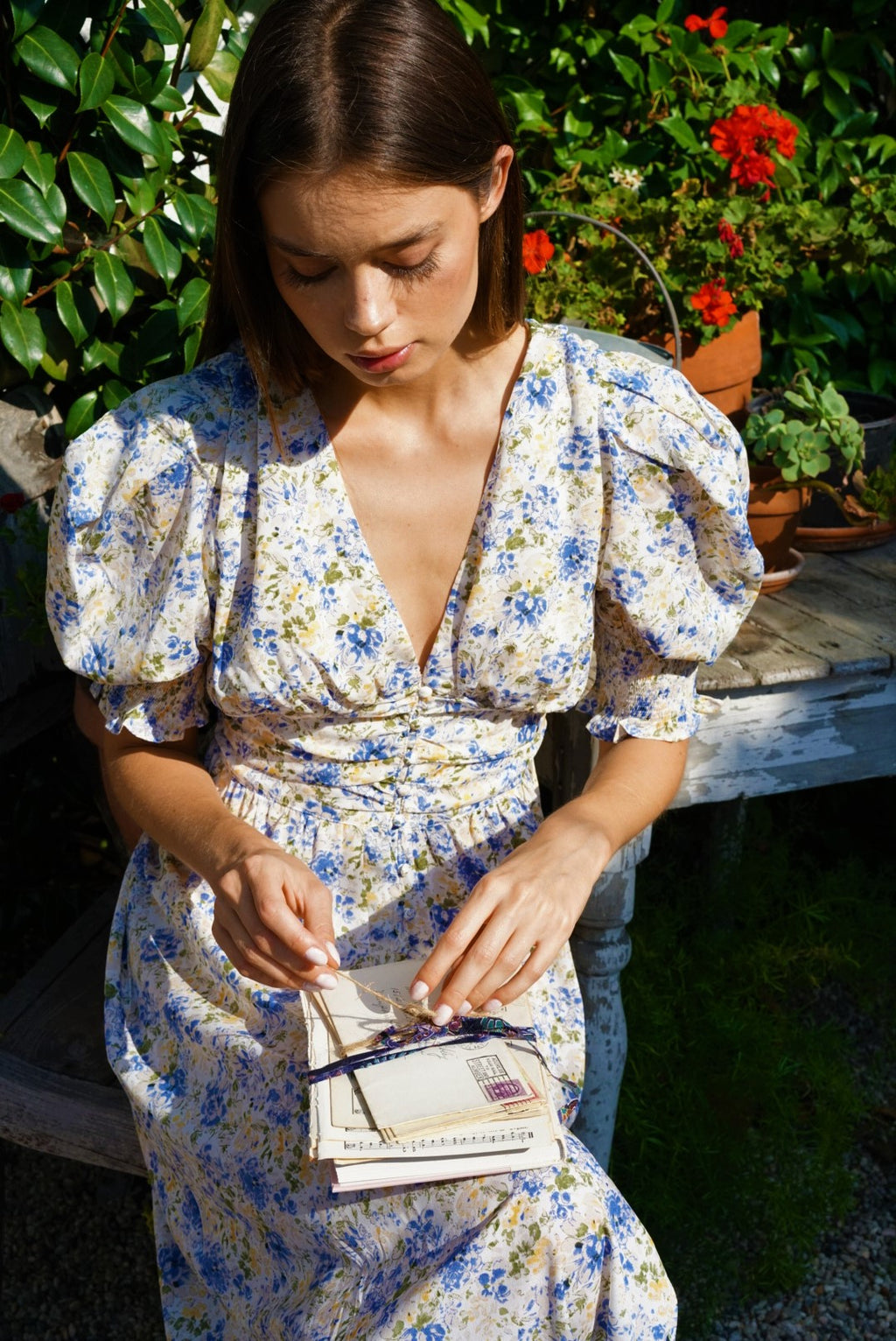 EN SAISON FLORAL MIDI DRESS