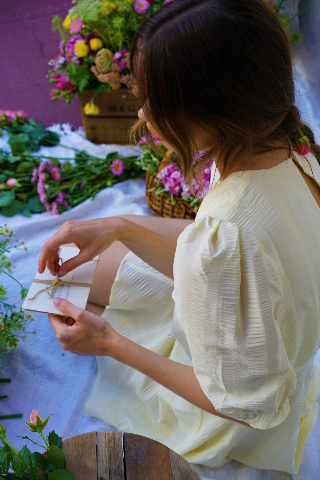 THE MADISON BABYDOLL DRESS IN LIGHT YELLOW