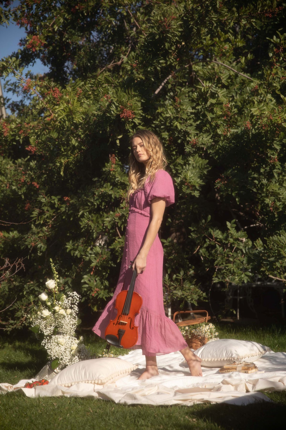 ASTR THE LABEL ROCCO DRESS IN ORCHID