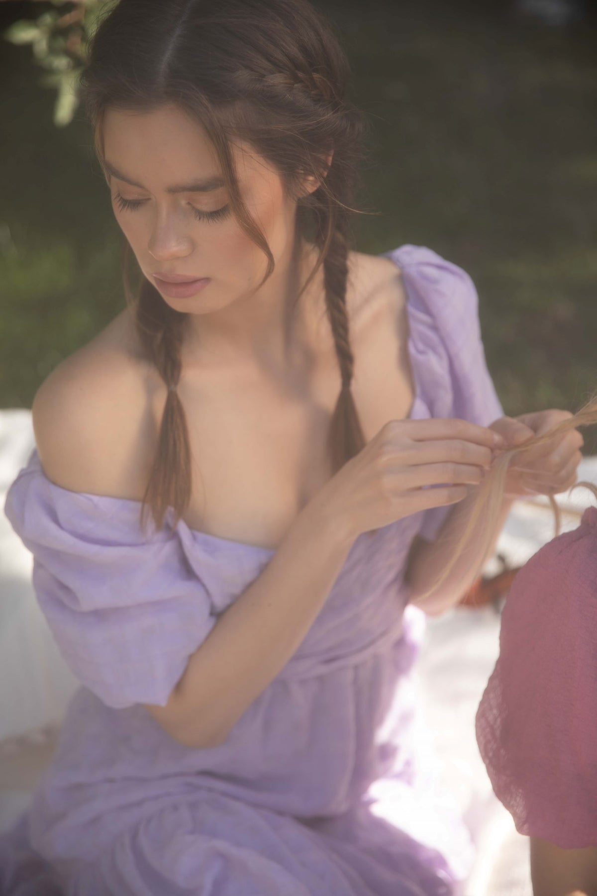 ASTR THE LABEL SONNET DRESS IN LAVENDER