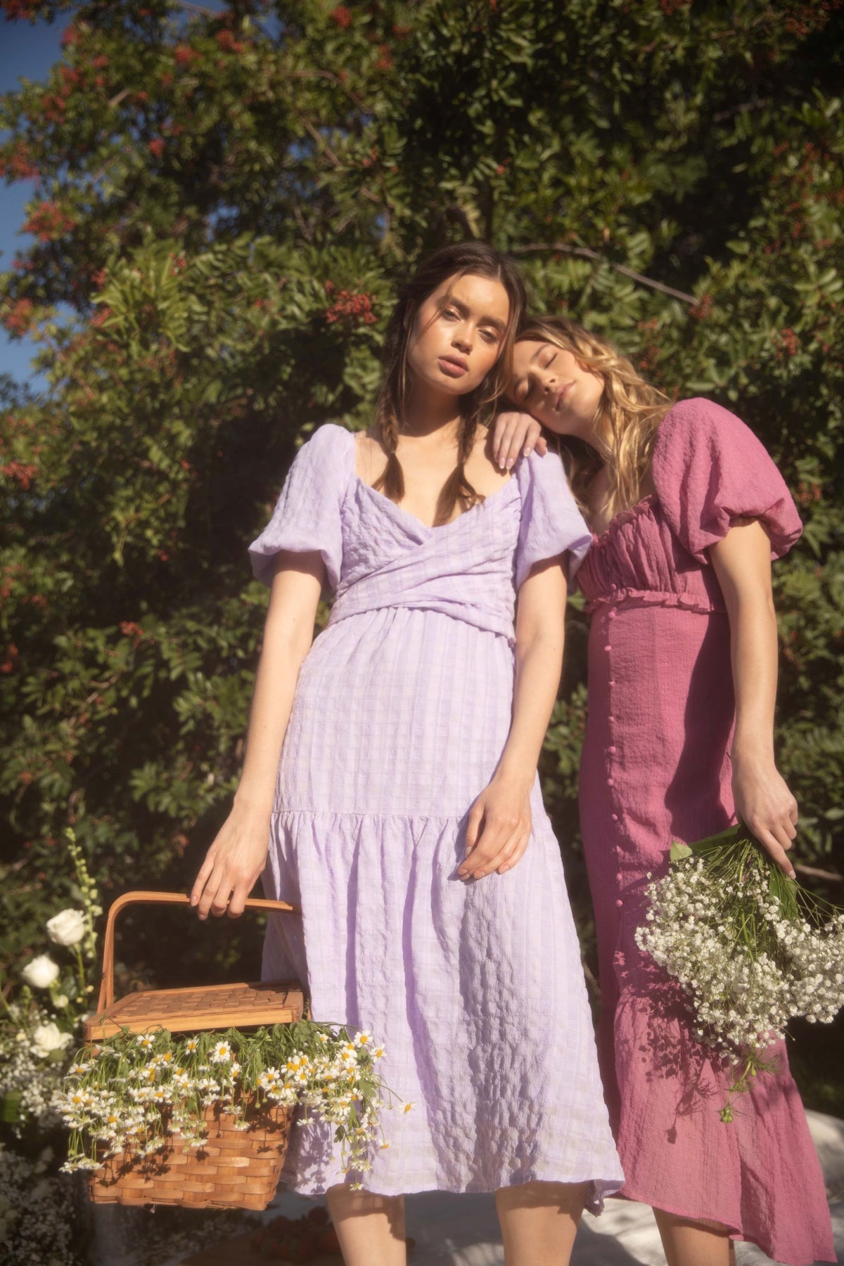 ASTR THE LABEL SONNET DRESS IN LAVENDER