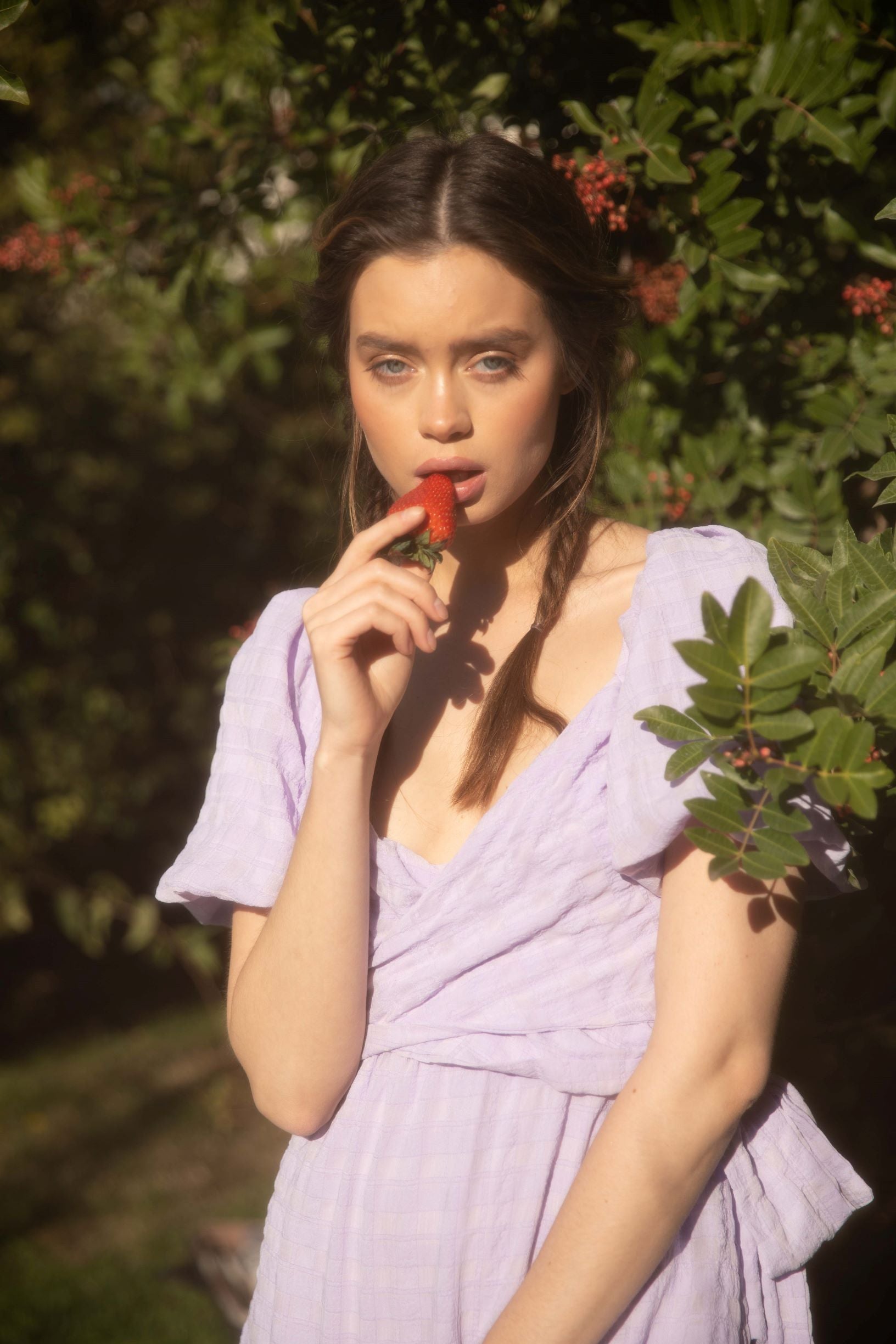 ASTR THE LABEL SONNET DRESS IN LAVENDER