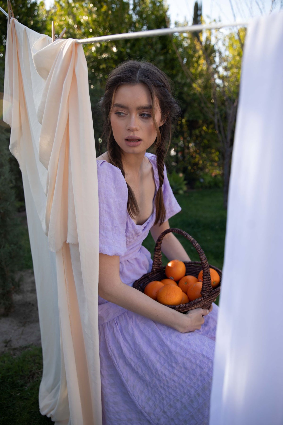 ASTR THE LABEL SONNET DRESS IN LAVENDER