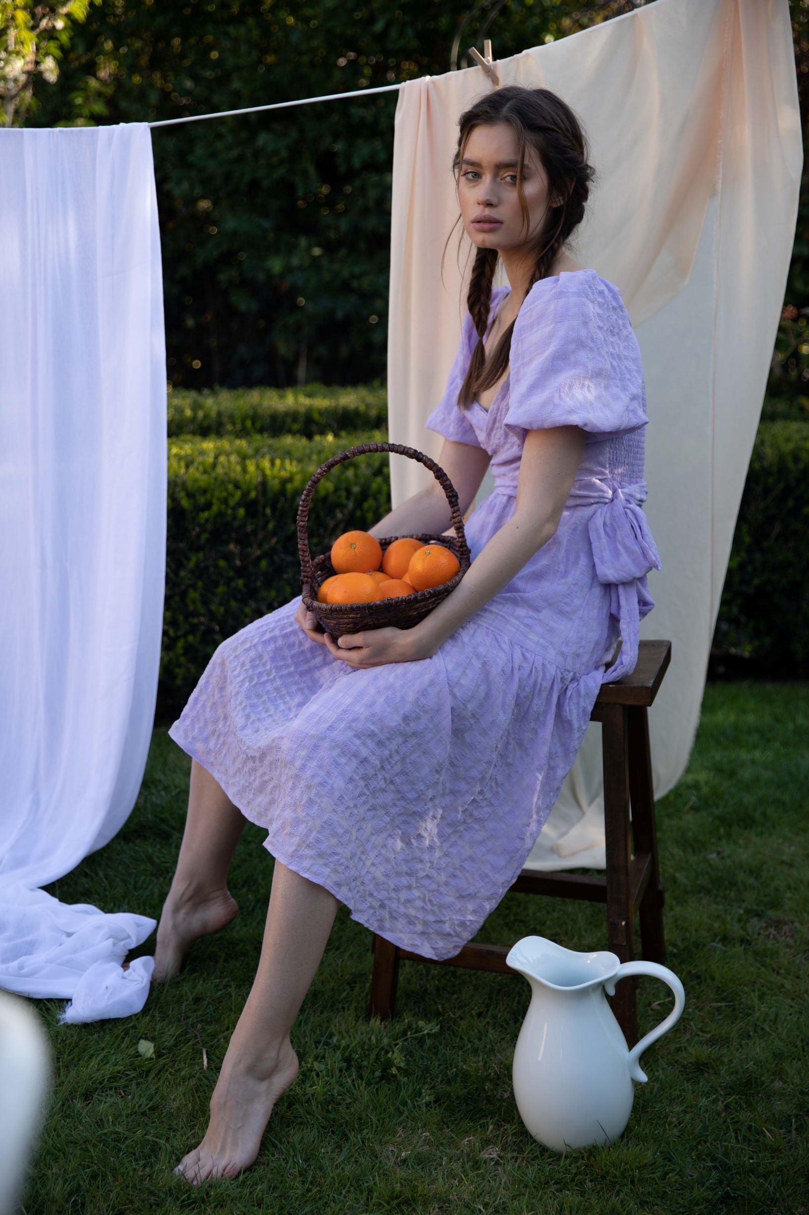 ASTR THE LABEL SONNET DRESS IN LAVENDER