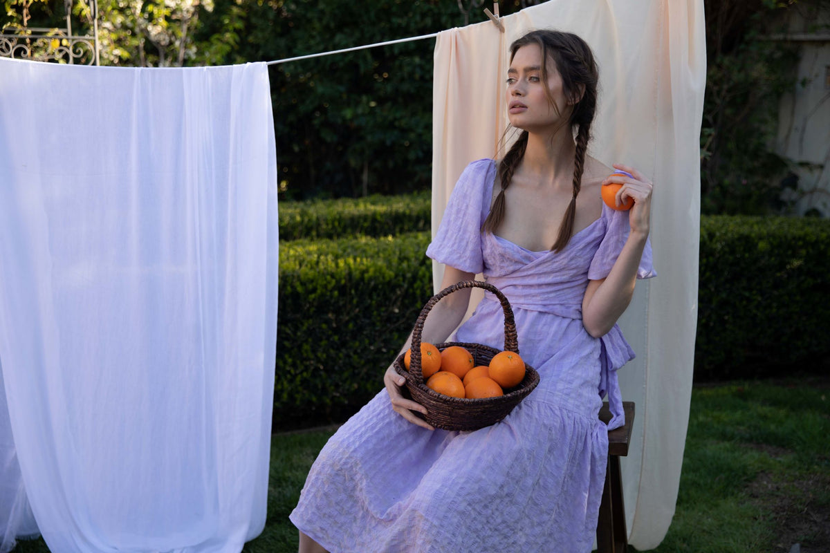 ASTR THE LABEL SONNET DRESS IN LAVENDER