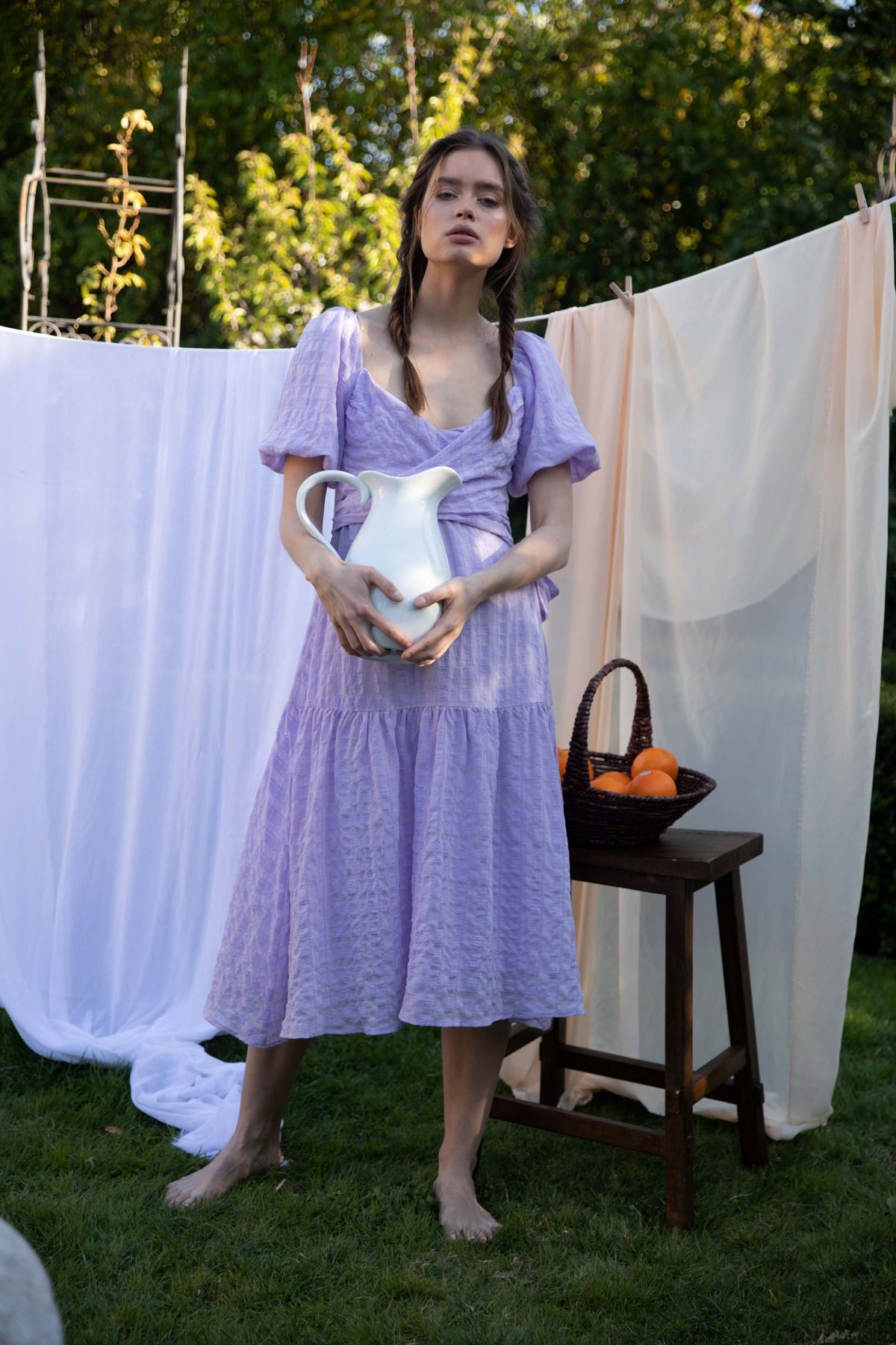 ASTR THE LABEL SONNET DRESS IN LAVENDER