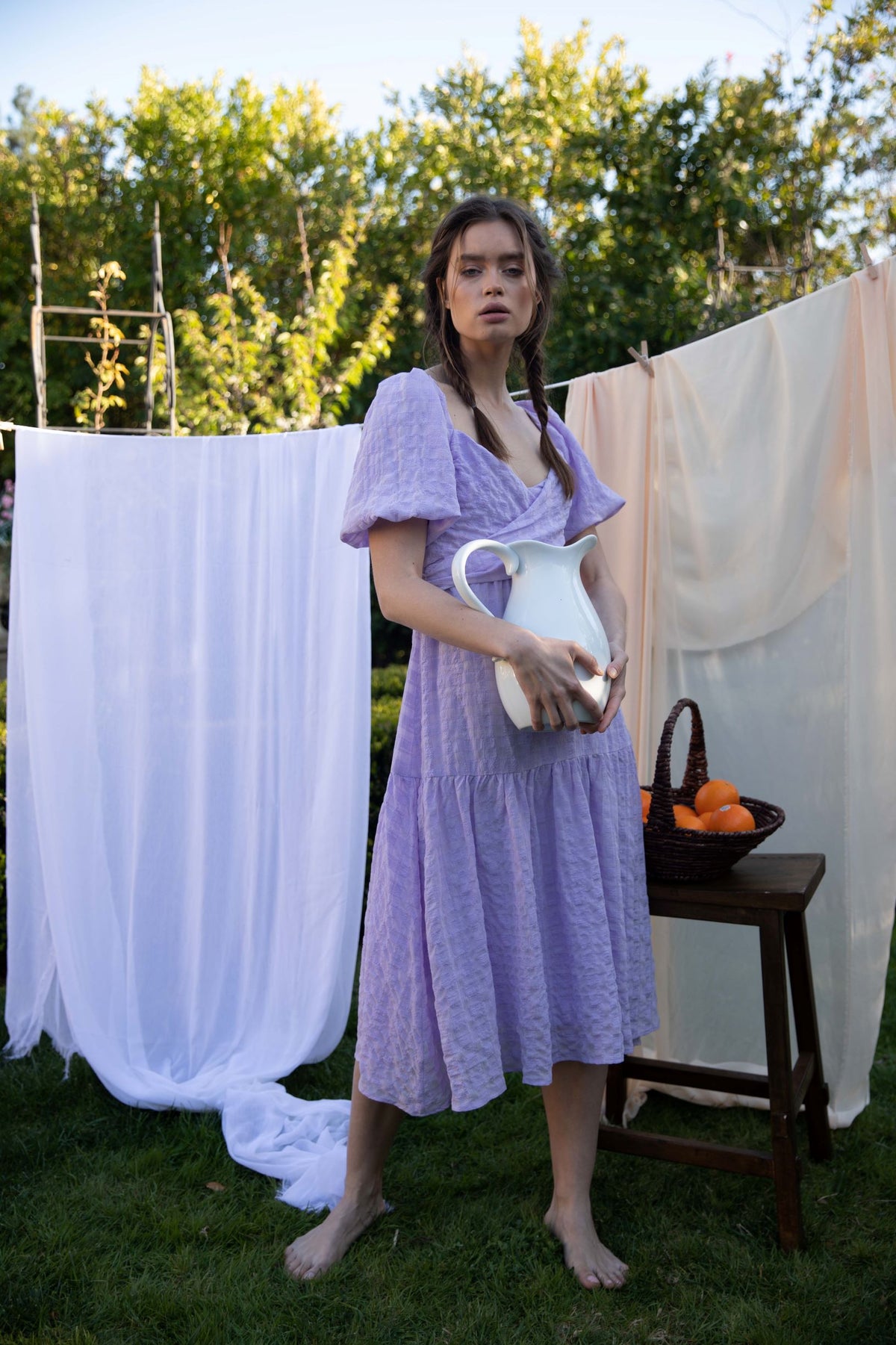 ASTR THE LABEL SONNET DRESS IN LAVENDER